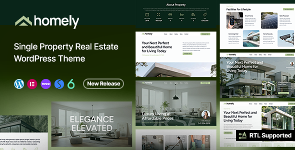 Homely - Single Property and Apartment WordPress Theme