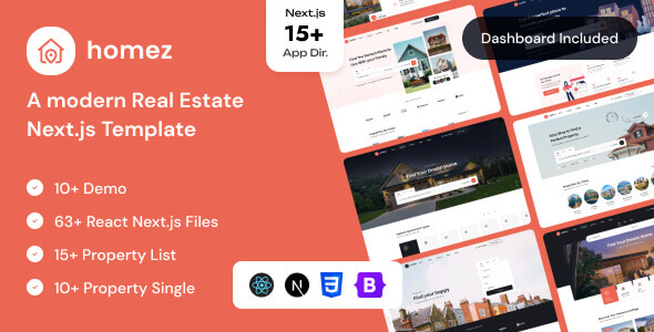 Homez 2.0 - Real Estate React NextJS Template