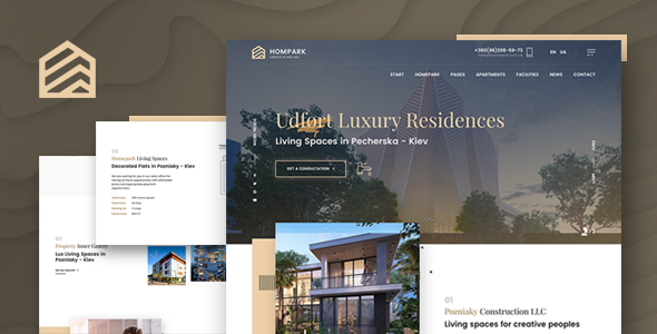 Hompark  Real Estate & Luxury Homes Theme