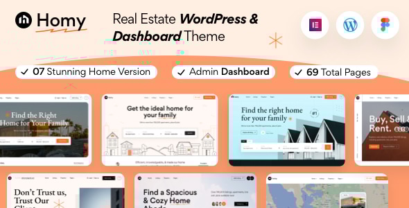Homy - Real Estate WordPress Theme