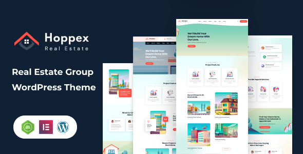 Hoppex  Real Estate and Architect Group WordPress Theme