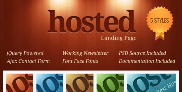 Hosted 29.08.2011 - Landing Page