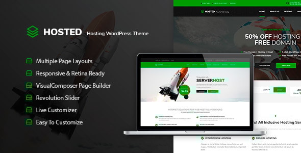 Hosted 1.1.0 - WordPress Hosting Theme  WHMCS