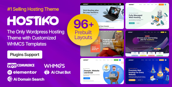 Hostiko 8.0 - Hosting WordPress & WHMCS Theme