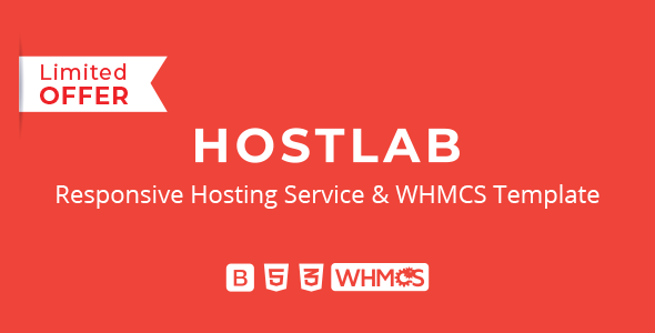 HostLab 8.13.0 - Responsive Hosting Service With WHMCS Template