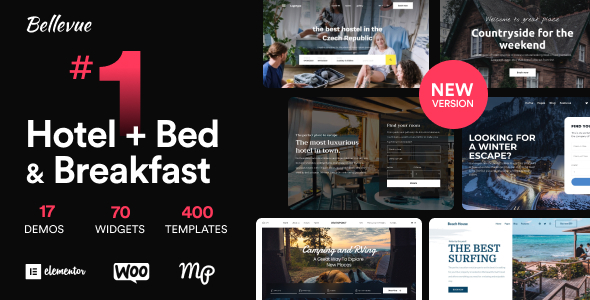 Hotel 11.0 - Bed and Breakfast Booking Calendar Theme  Bellevue