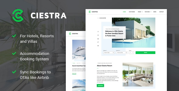 Hotel Booking WordPress Theme 5.2.3 - Ciestra