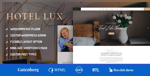 Hotel Lux 1.3.9 - Resort & SPA WordPress Theme