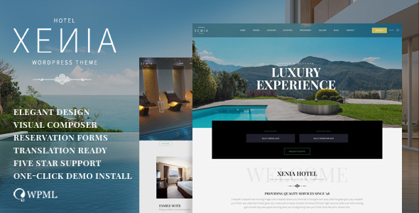 Hotel Xenia 2.7.7 - Resort & Booking WordPress Theme