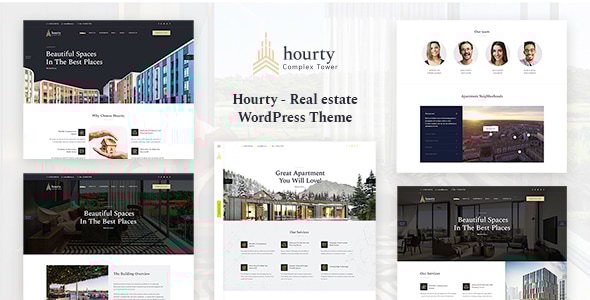 Hourty  Real Estate Classify WordPress Theme