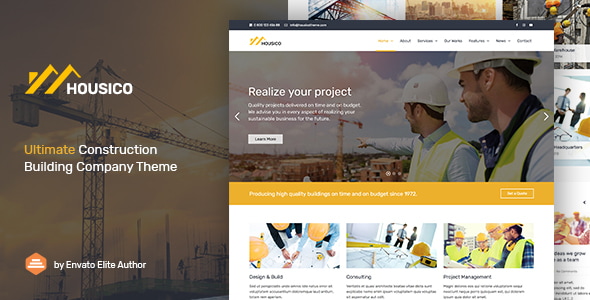 Housico 1.8 - Ultimate Construction Building Company Theme