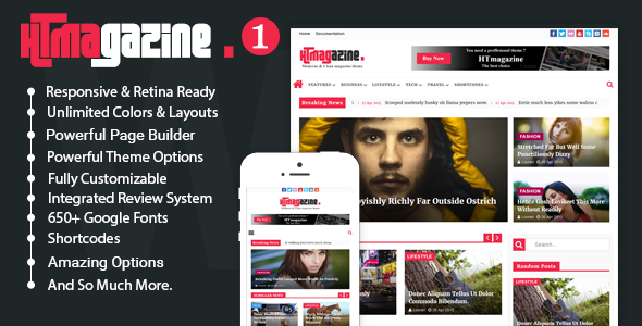 HTmagazine 3.2.0 - WordPress Newspaper Magazine Blog Theme