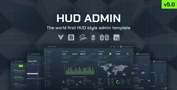 HUD 5.0 - Vue 3 Bootstrap 5 Admin Template