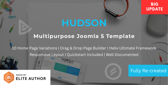 Hudson - Multipurpose Joomla Template