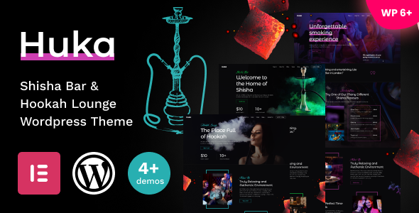 Huka 1.21 - Shisha Bar & Hookah Lounge WordPress Theme