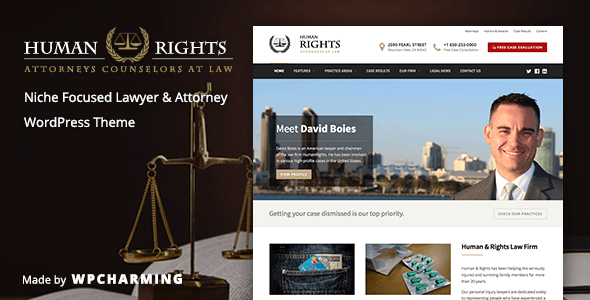 HumanRights 1.4 - Lawyer and Attorney WordPress Theme