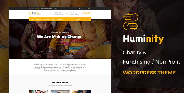 Huminity- CharityFundraising WordPress Theme