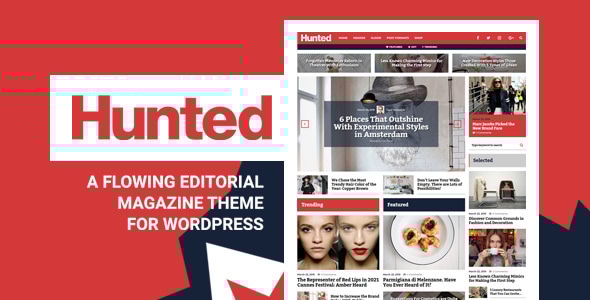Hunted 3.6 - Editorial Magazine WordPress Theme