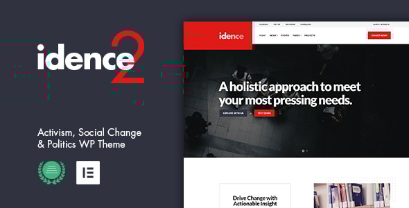 Idence 2.0 - Activism WordPress Theme