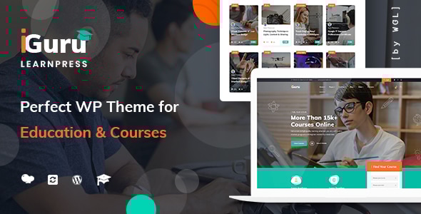 iGuru 1.3.8 - Education & Courses WordPress Theme