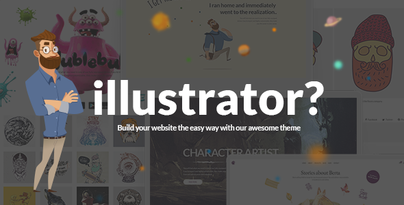 Illustrator 1.9 - Illustration & Artist Portfolio WordPress Theme
