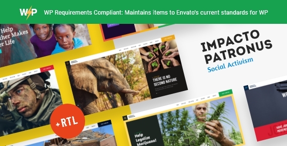 Impacto 1.5.9.1 - Patronus  Nature Protection Petition & Social Activism WordPress Theme  RTL