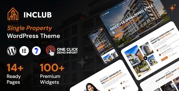 Inclub - Single Property WordPress Theme