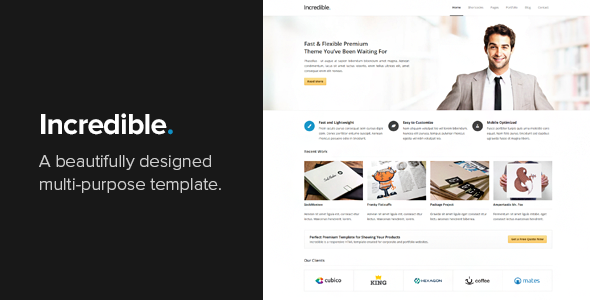 Incredible 7 - Responsive HTML Template