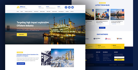 Industrial 1.1 - Website Template Responsive HTML5  Offshore