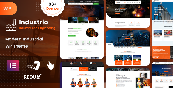 Industrio 8.0 - Industrial & Factory WordPress Theme
