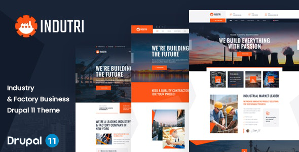 Indutri  Factory & Industrial Drupal 11 Theme