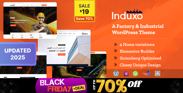 Induxo 6.8 - Industry WordPress Theme