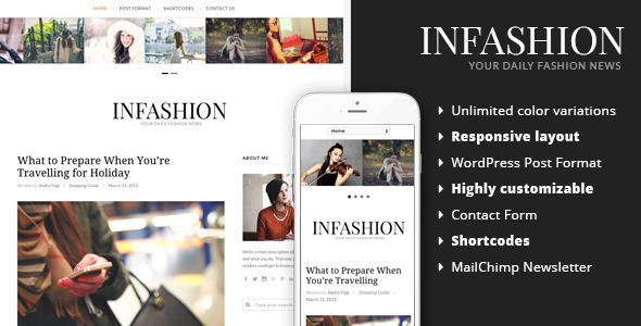 inFashion 1.3.0 - Fashion Blog WordPress Theme
