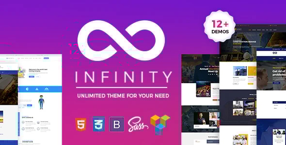 Infinity 2.1 - One Page WordPress Theme