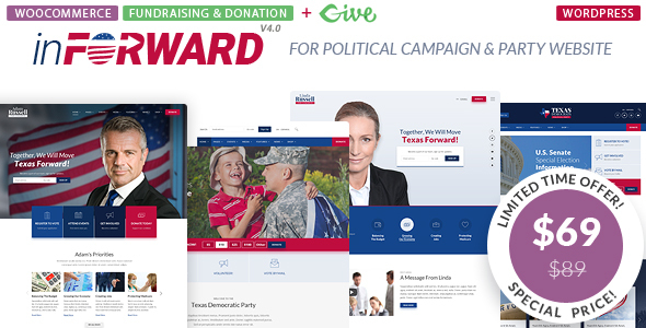 inForward 4.1 - Political Campaign and Party WordPress Theme