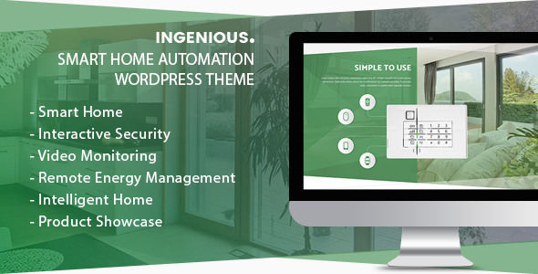 Ingenious 1.2.8 - Smart Home Automation WordPress Theme