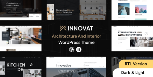 Innovat - Architecture & Interior WordPress Theme  RTL