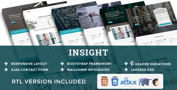 INSIGHT - Multipurpose Responsive HTML Landing Pages