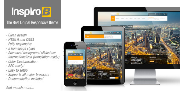 Inspiro B 7.38 - Responsive Theme for Drupal 7