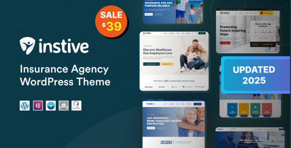 Instive 1.2.8 - Insurance WordPress Theme