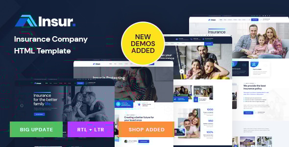 Insur 2.0 - Insurance Company HTML Template