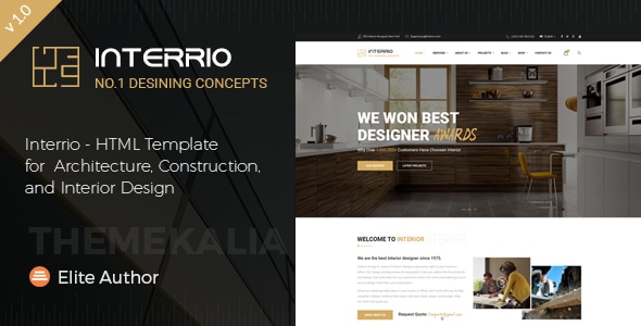 Interrio 06.10.2016 - HTML Template for Architecture and Interior Design