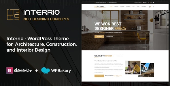 Interrio 2.6 - WordPress Theme for Architecture and Interior Design