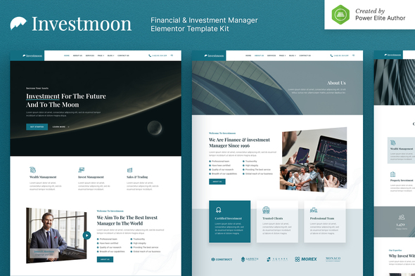 Investmoon 1.0.1 - Finance & Investment Manager Elementor Template Kit