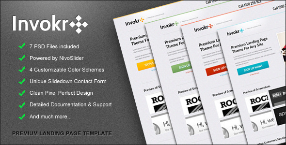 Invokr Premium Landing Page
