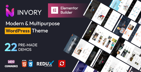 Invory 3.0.5 - Multi Concept Services WordPress Theme