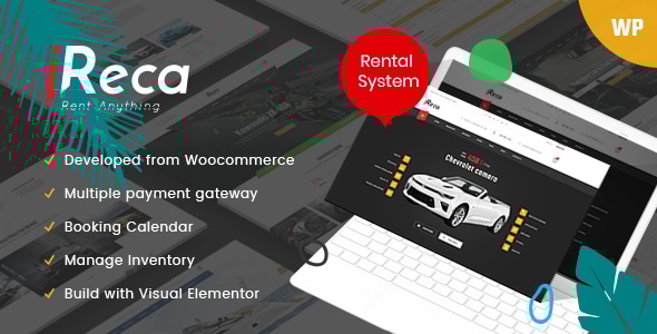 Ireca 1.8.7 - Car Rental Boat Bike Vehicle Calendar WordPress Theme