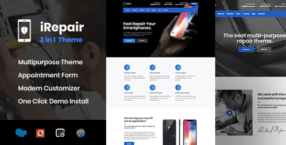 iRepair 2.0 - Car Repair WordPress Theme