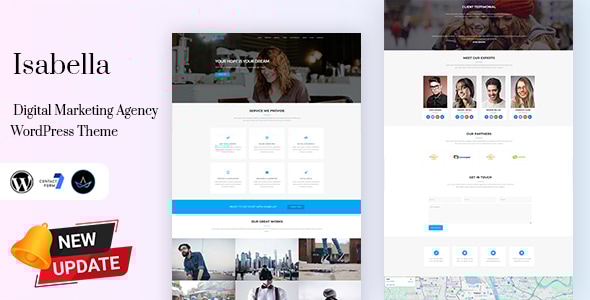 Isabella - Digital Marketing Agency WordPress Theme