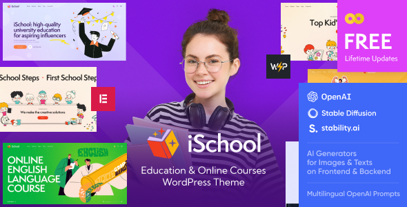 iSchool 1.4 - Teaching & Online Tutoring School WordPress Theme